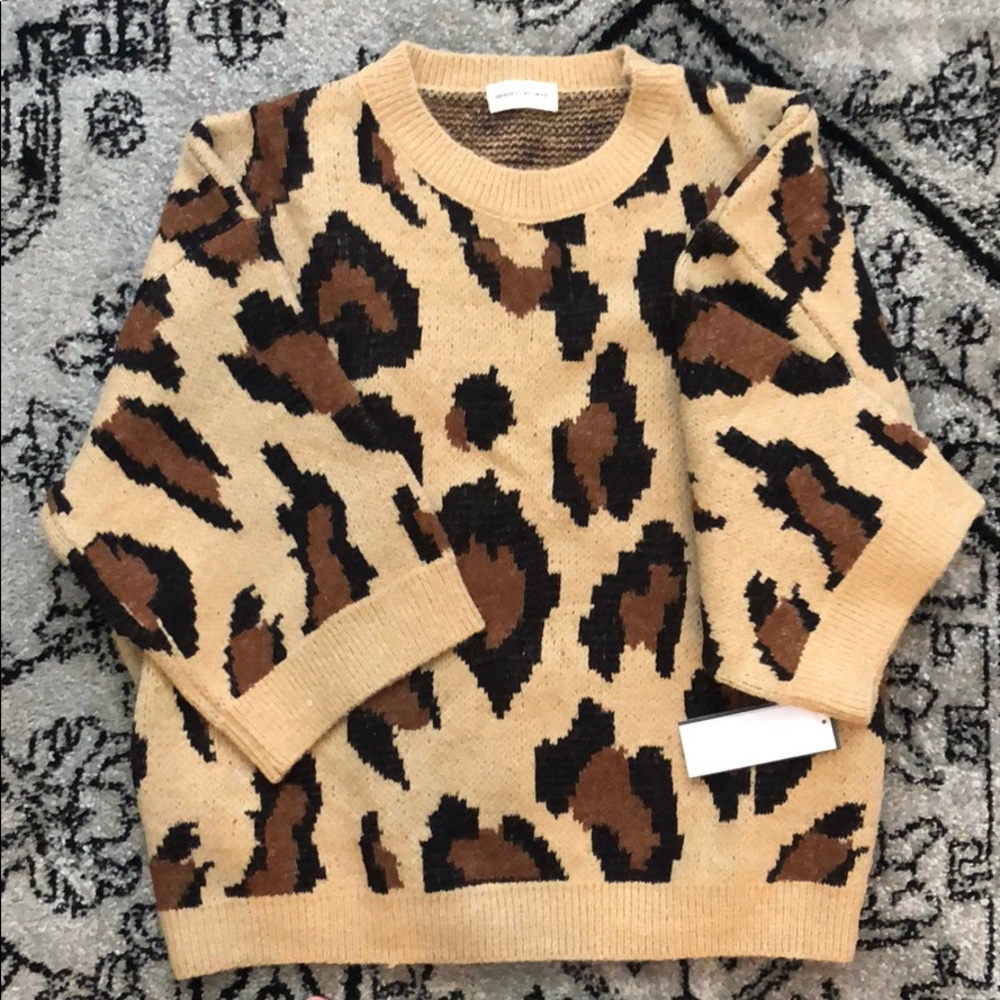 Animal Print Sweater